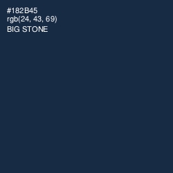 #182B45 - Big Stone Color Image
